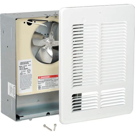 king forced air wall heater     white
