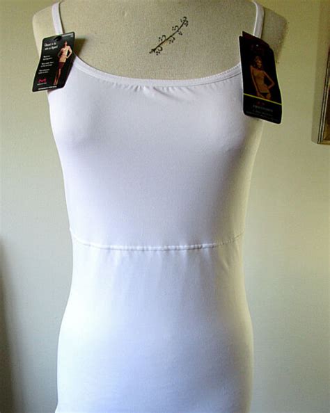 maidenform flexees 3266 wh fat dressing firm control camisole tank xl