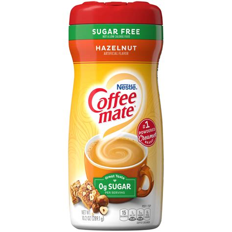coffee mate sugar  hazelnut powder coffee creamer  oz canister