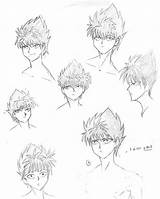 Hiei Draw Deviantart sketch template