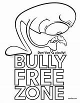 Bullying Coloring Pages Kids Cartoon Anti Bully Colouring Worksheets Printable Clipart Stop Poster Sheets Cliparts Bullies Posters Zone Draw School sketch template