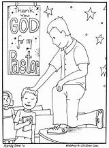 Pastor Appreciation Coloring Pages Teacher Month Sunday October Children Kids Church Ministry Pastors Wife School Print Sheet Printable Printables Bible sketch template