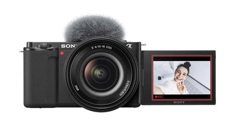 zv  sony unveils  mount vlogging camera