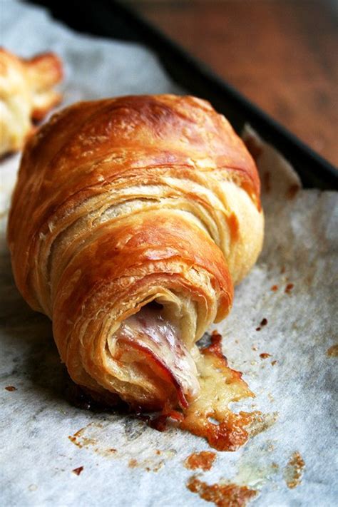 prosciutto and gruyère croissants recipes food yummy food