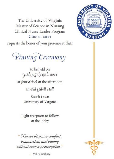 pin ceremony invites nursing pinterest ceremony