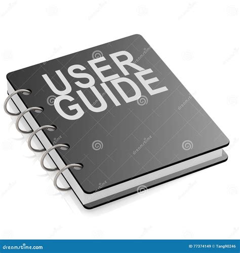 user guide book isolated stock illustration illustration
