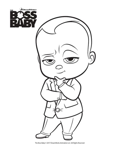 boss baby coloring pagespdf animation
