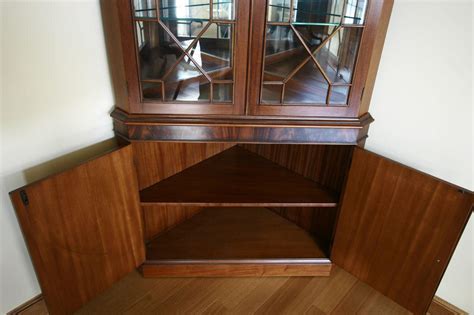 mahogany corner china cabinet corner hutch corner curio