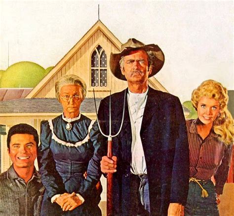 The Beverly Hillbillies American Gothic Painting