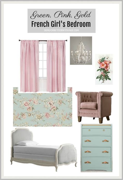 Green Pink And Gold French Girl S Bedroom So Much Better With Age