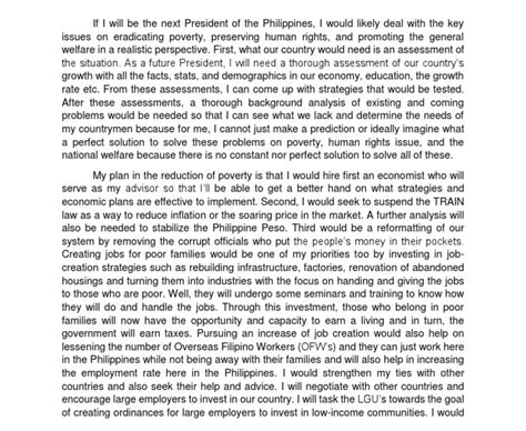 philippines   position paper  poverty