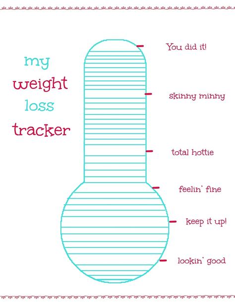 printable weight tracker