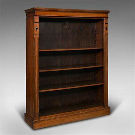 antique antique set  bookshelves english walnut open bookcase