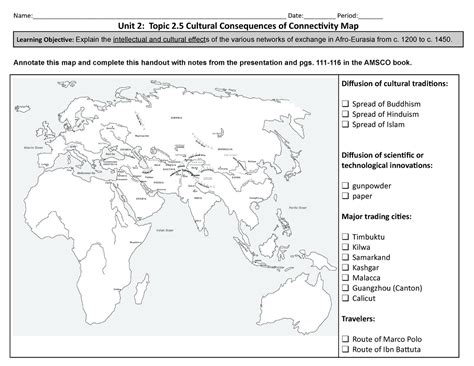unit  topic  cultural consequences  connectivity map studocu