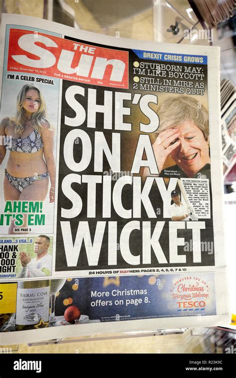 sun newspaper front page stock  sun newspaper front page stock