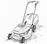 Mower Lawn Coloring Cartoon Honda Mowers Printable Drawing Sketch Colori Global Initial Luxury Template Hr21 sketch template