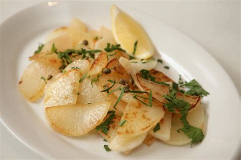 caramelized turnips with capers lemon and parsley recipe nyt cooking