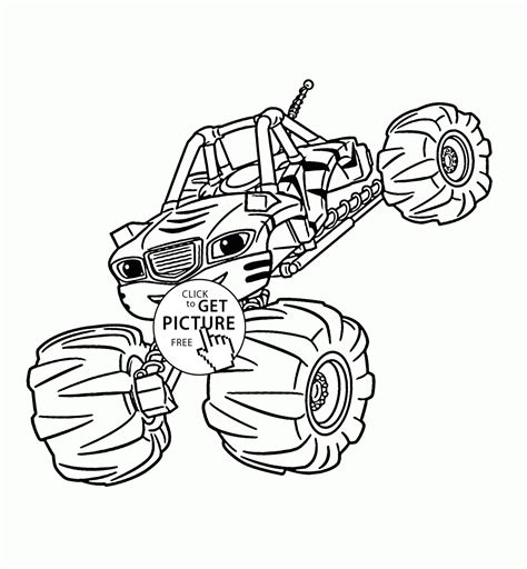 printable blaze coloring pages  monster truck coloring