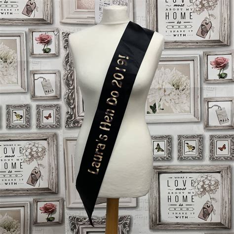 hen do sash by perfect personalised ts