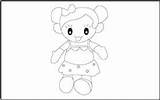 Doll Coloring Tracing Toys Stuffed Pages Mathworksheets4kids sketch template