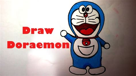 How To Draw Doraemon Step By Step Easy Cartoon Doraemon