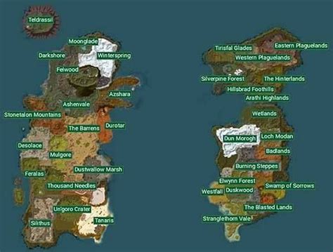 Which Zones Are Missing In Classic Wow Follow