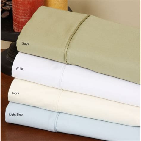 thread count solid egyptian cotton sheet set  shipping today