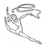 Gymnastics sketch template