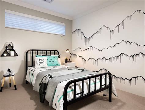 desain cat kamar tidur  warna hitam putih background