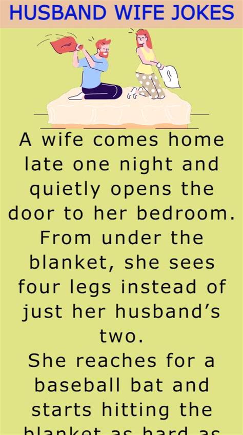 A Wife Comes Home Late Husband Wife Lol Funny Jokes