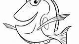 Coloring Pages Dory Goldfish Fish Getcolorings Printable Color sketch template