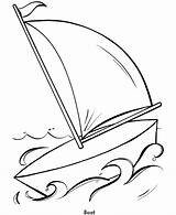 Coloring Pages Easy Sailboat Drawing Kids Simple Shapes Colouring Army Truck Boat Toddlers Sail Totoro Objects Clipart Creative Printable Line sketch template