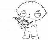 Stewie Coloring Pages Griffin Gangster Look Printable Getcolorings Template sketch template