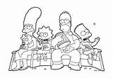 Simpsons Coloring Pages Color Kids Simple Print Characters Marge Printable Justcolor sketch template