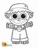 Scarecrow Halloween Coloring Pages Sheet Sheets Kids Fall Printable Quality Scary Face Seç Pano Pumpkin Leaves sketch template