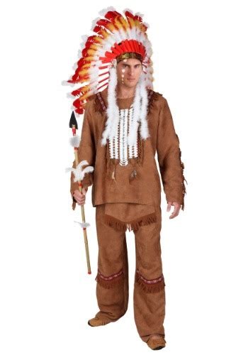 Plus Size Deluxe Mens Native American Costume