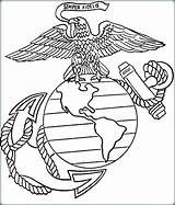 Marine Coloring Pages Getcolorings Space sketch template