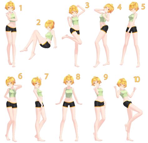 [mmd] pose pack 5 dl no ik support by snorlaxin on deviantart