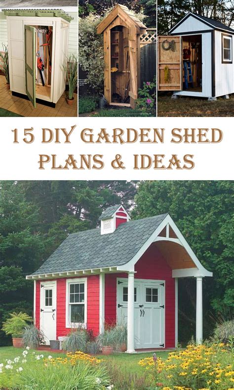 diy garden shed plans  ideas diys