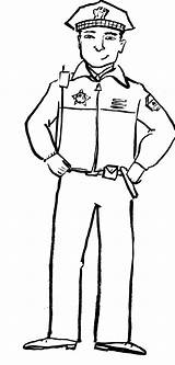 Police Coloring Pages Officer Helpers Policeman Community Drawing Clipart Man Printable Hat Drawings Guard Kids Security Thank Helper Color Cliparts sketch template