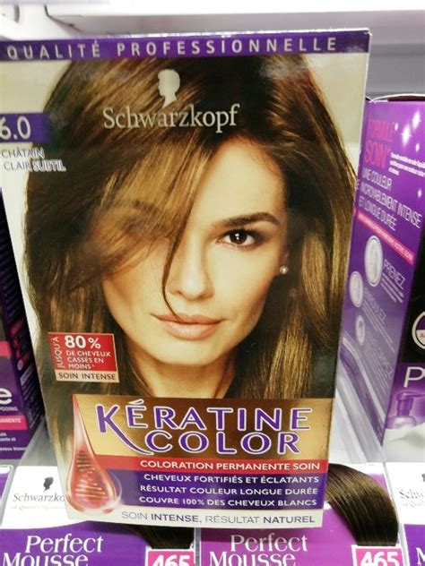 schwarzkopf  chatain clair subtil coloration permanente soin