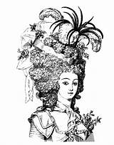 Antoinette Coiffure Regine 1880 Reinas Reyes Adultos Adulti Justcolor Adulte Rois Reines Reine Hairdressing Queens sketch template