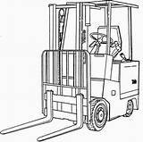 Forklift Drawing Getdrawings Fork Lift Drawings sketch template
