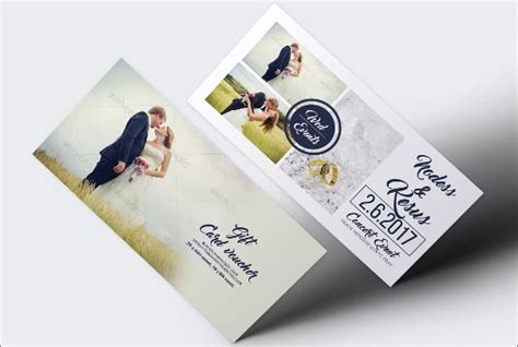 bridal gift card template design templates