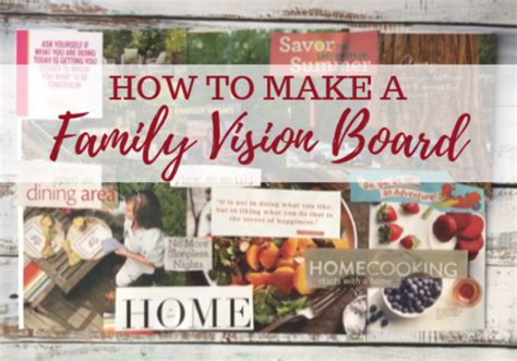 family vision board diy   inspire create    happen