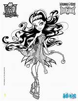 Coloring Monster Pages High Printable Dolls Printables Toy Girls Divyajanani sketch template