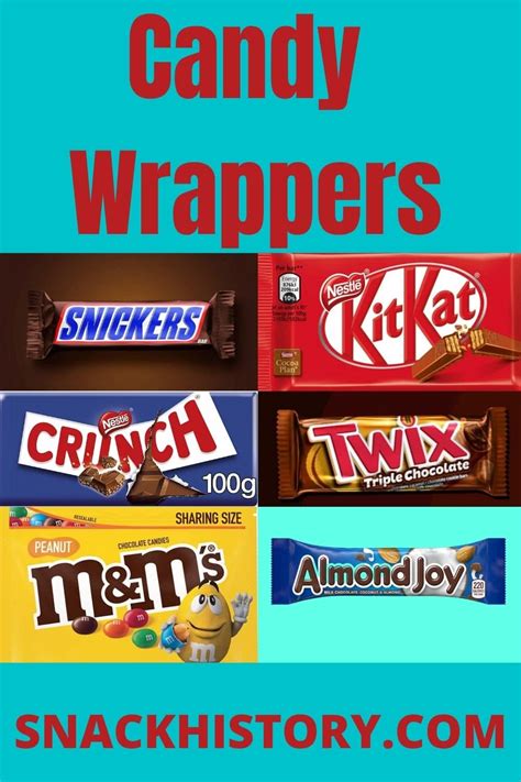 candy wrappers snack history