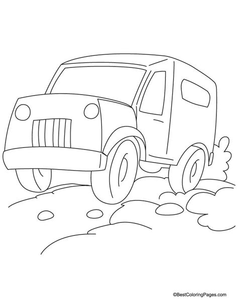 heavy jeep coloring page   heavy jeep coloring page