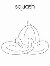 Squash Coloring Pages Vegetables Print Recommended Kids sketch template