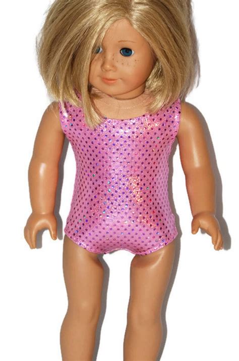 Sparkle Pink Leotard Doll Clothes Fits 18 American Etsy